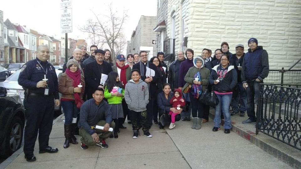 Group standing in front of UMC Salem