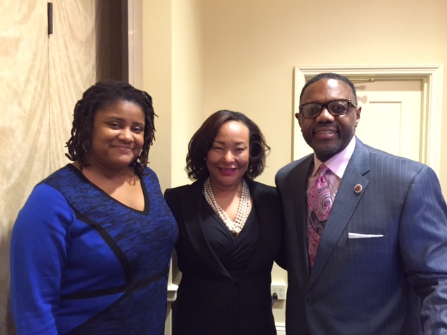 Director Carter with Alvin Gillard and Syeetah Hampton-El