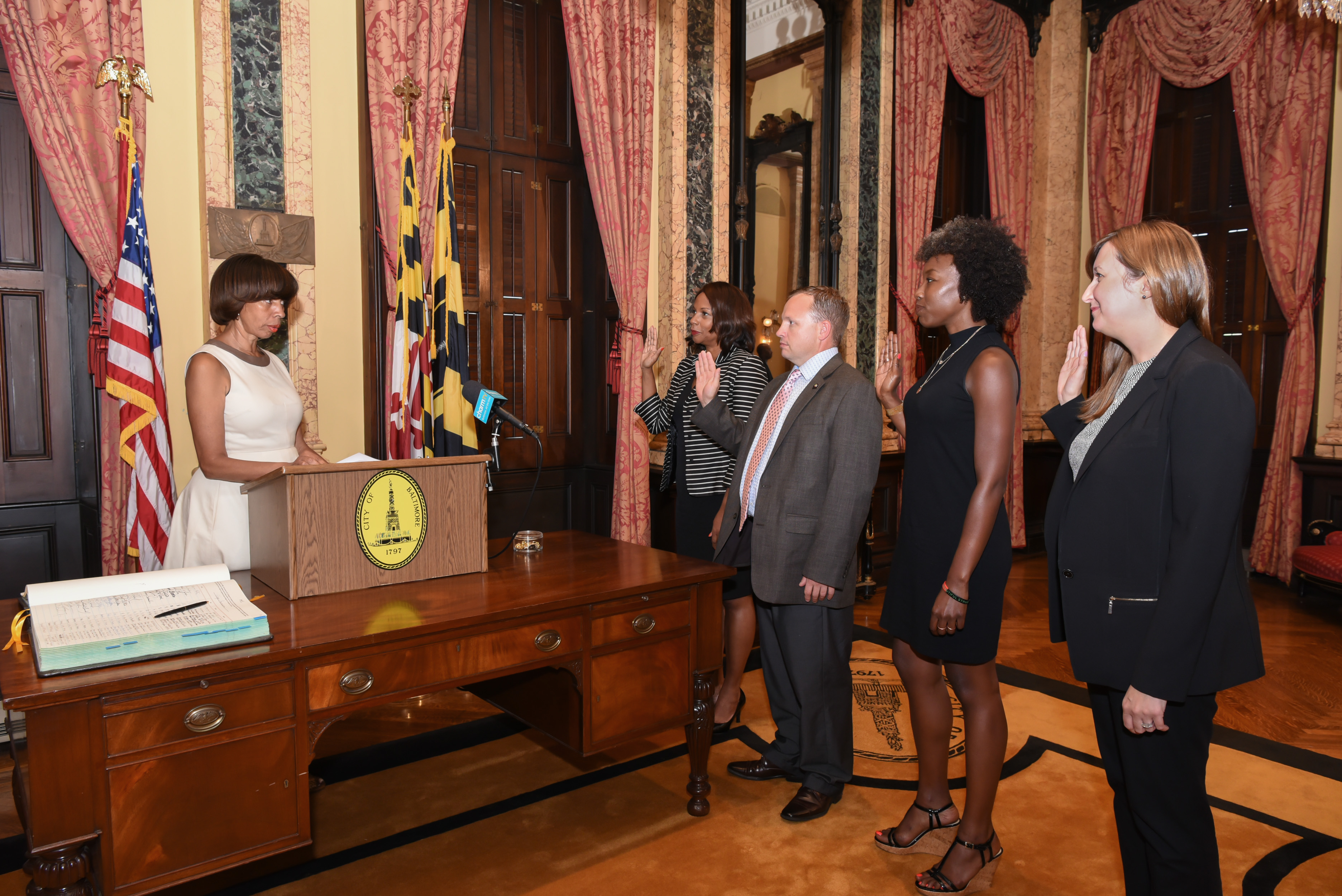 The Wage Commissioners are sworn in